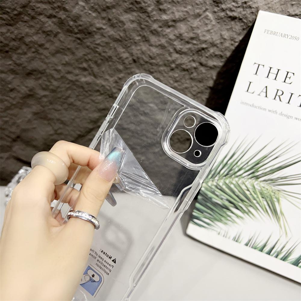 Прозрачный чехол-бампер для iPhone 16 ProMax 15 14 13 12 Pro Max Plus 16Pro 16Plus акриловый гибридный противоударный чехол-подушка