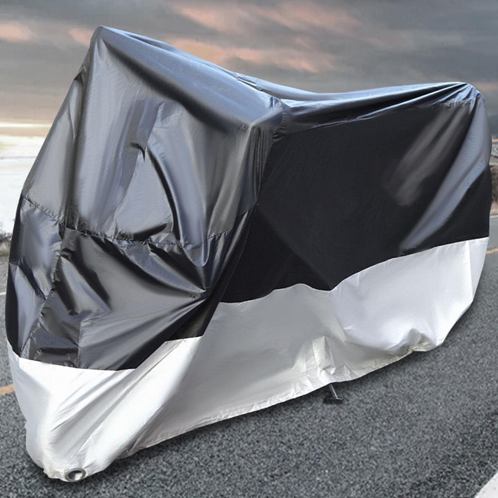 Universal Motorcycle Cover All Season 210D Oxford Waterproof Motorbike Covers with Lock Holes