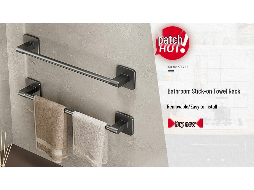 Gunmetal Punch-Free Space Aluminum Corner Bathroom Shelf
