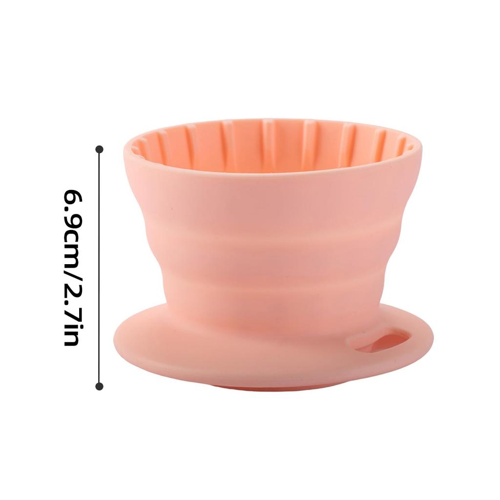 Складная кофеварка Leeseph, многоразовый силиконовый фильтр для кофе, портативная кофеварка для заваривания кофе, для путешествий и кемпинга