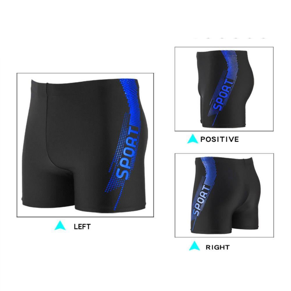 Quick-drying Summer Swimsuit Boxer Letter Print Swimming Shorts Fashion Men Swimming Trunk