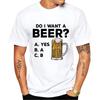 Oversized Mens T-shirts Summer Beer Print Tee Shirt Funny Beer Retro Cool Design Street Short Sleeve Top Beer Friday Men Clothes