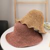 Летняя складная модная женская соломенная шляпа с защитой от ультрафиолета, цветная нить, мягкая, простая, для отдыха на море, школы, поездок на работу
