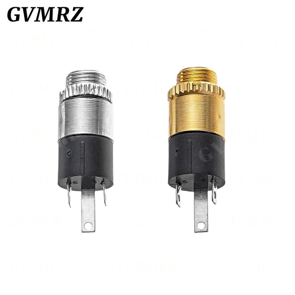 5PCS 3.5MM Cylindrical Socket PJ-392 Stereo Female Socket Jack With Screw 3.5 Audio Video Headphone Connector PJ392 GOLD PLATED