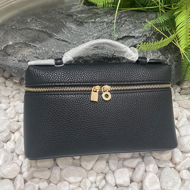 Итальянская L19 Кожа коровы с зернистой личи фактурой Сумка кроссбоди для ланча и Сумка