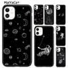 Эстетика Trippy Art Космическая Луна Чехол для телефона Для iPhone 17 Air 16 pro max 15 14 plus 12 13 Защитный чехол coque