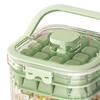 Portable Ice Cube Maker with Lid and Ice Shovel Reusable Ice Tray Food-Grade Safe Storage Container for Home RV Outdoor BBQ Pool Party Camping
