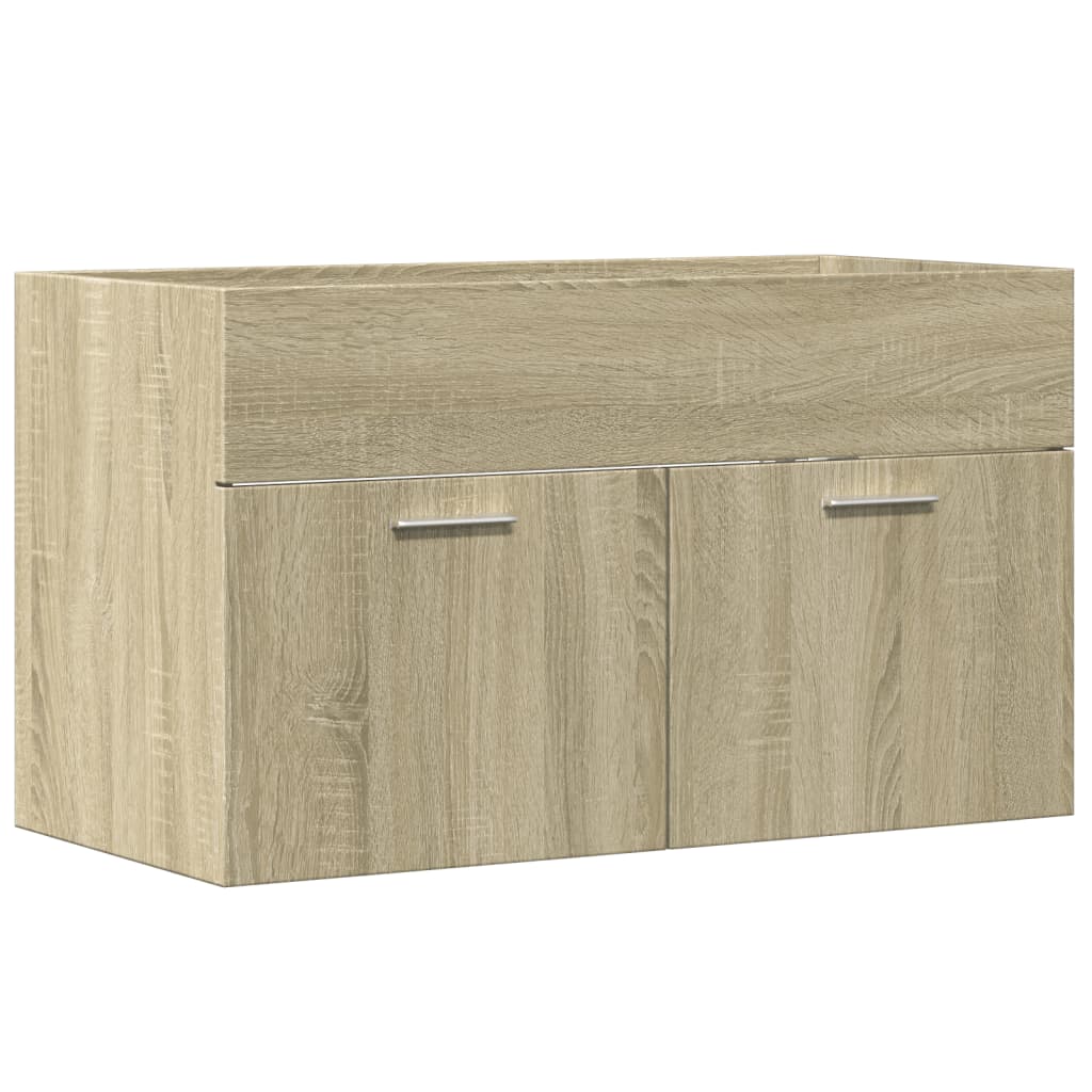 Washbasin Cabinet in Sonoma Oak 90 x 38.5 x 46 cm Particleboard