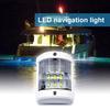 LED Navigation Light Waterproof LED Boat Lighting Mini Plastic Signal Light for Pontoon Boat Yacht Kayak Air Boats