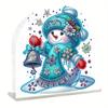 Double Sided Xmas Theme Diamond Painting Desktop Napkin Holder Acrylic Ornament Diamond Painting Desktop Napkin Rack Decoration