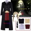 Anime Maka Albarn Cosplay Costume Women Girl Skirt Uniform Halloween Carnival Party Wig Jackets Tie White