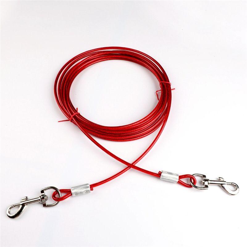 Practical-Dog Tie Out Cable And Stake, 10M Outdoor Dog Leash For Runnin,Camping,With 16Inch Heavy Duty Dog Anchor Spiral Stake