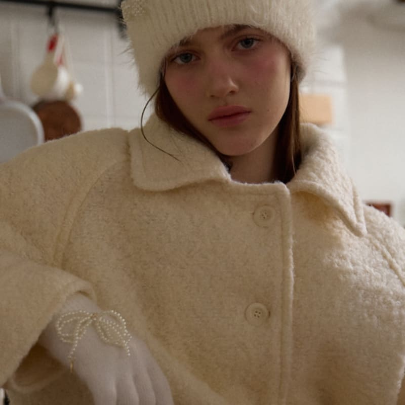 Летерие ПЕРЧАТКИ ANGORA RIBBON_БЕЛЫЕ