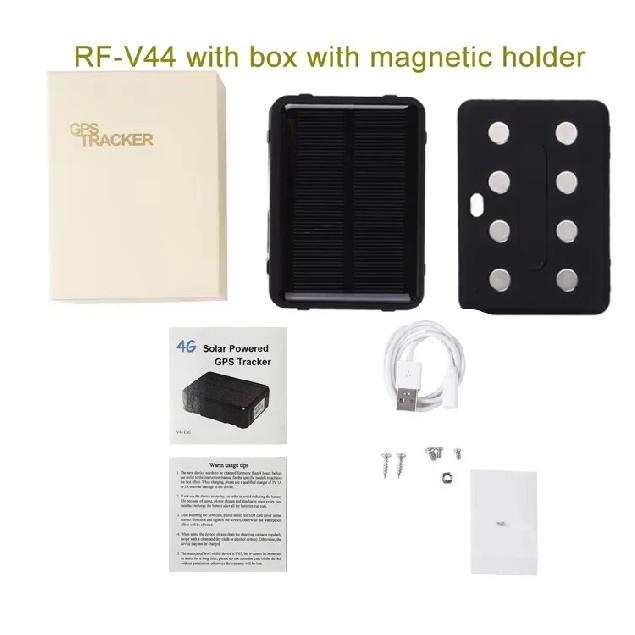 RF-V44 Солнечный GPS-трекер для фермы 4G LTE Real-time GPRS Локатор IP67 Водонепроницаемый Аккумулятор 9000 мАч для Крупных Животных Лошади Коровы Овцы