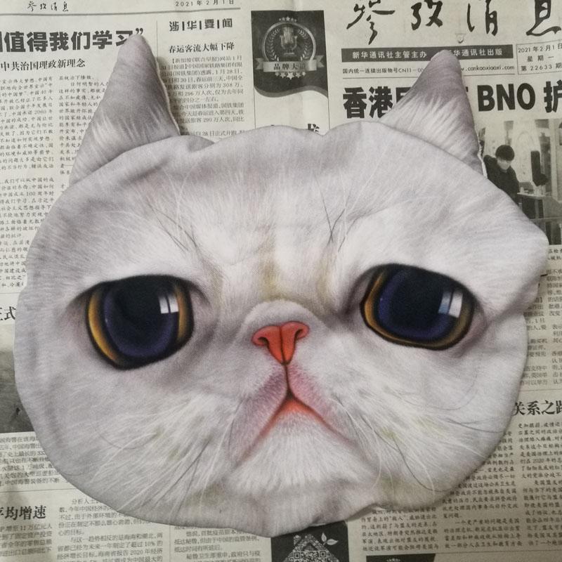 Креативная милая автомобильная наволочка с изображением кота, кролика, панды, животных, подголовник для лица, автомобильное сиденье, подушка для отдыха