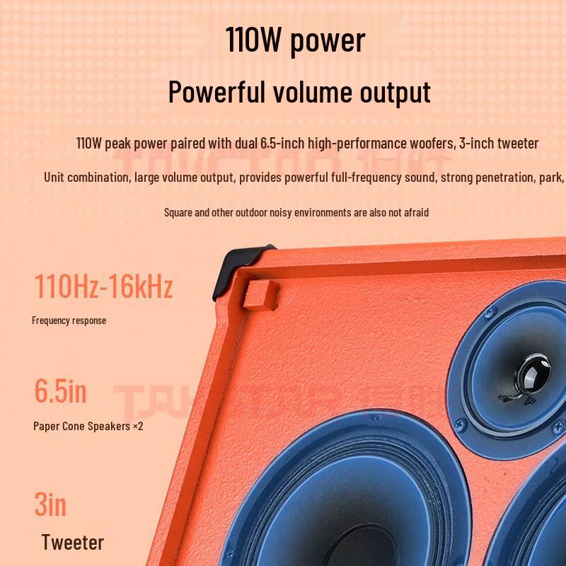 Takstar OP-6 Portable Wireless Karaoke & Guitar Performance Speaker (CN version)