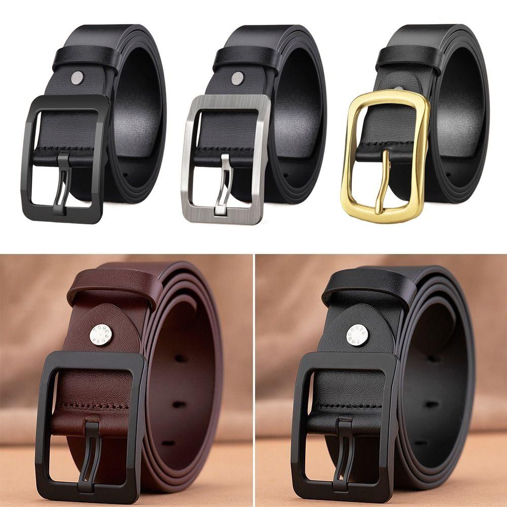 Casual Leather Belt Versatile Trouser Dress Belts Fashion Waist Strap