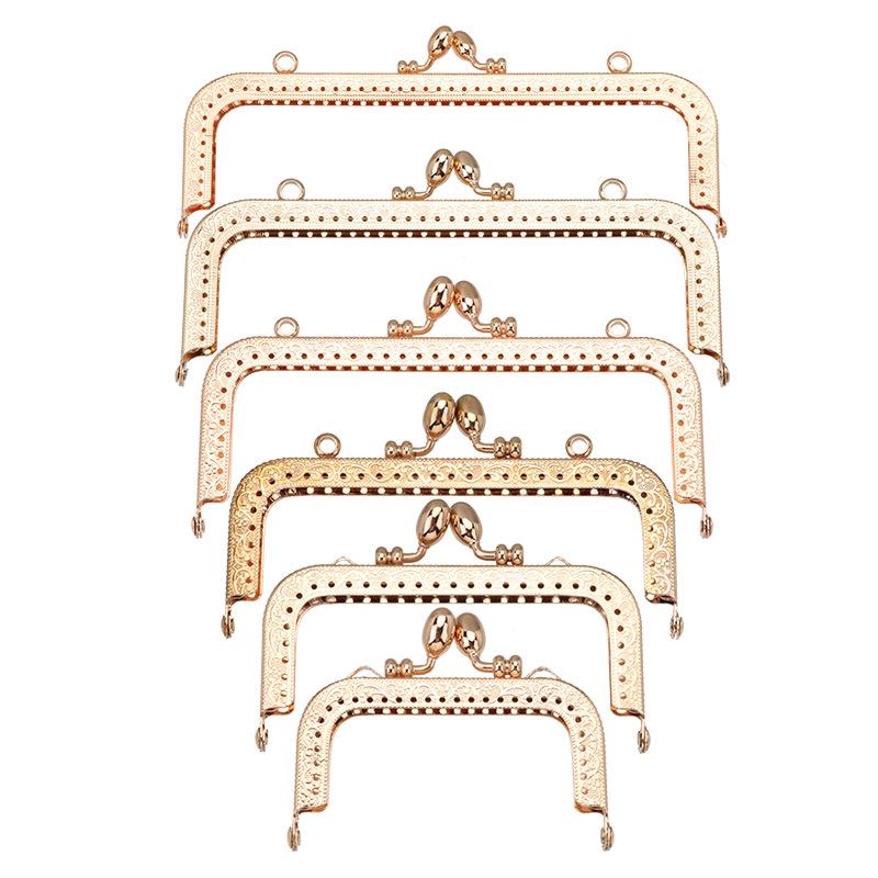 Квадратная застежка с тиснением в виде капли воды: Золотая и Зеленая Древнезолотая Фурнитура для Сумки - Ручка и Ремень для DIY