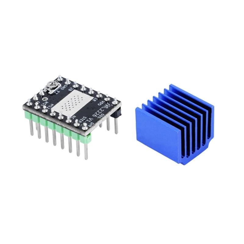 TMC2226 Stepper Motor Driver Mute Driver 3D Printer Part Control Board Low Noise 3D Printer Motherboard Replacement