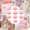 10Pcs Funny Peach Buttocks Stickers Soft Pinched Decompression Toy Decals For Phone Notebook Laptop Diy Stickers Accessories