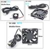 DC 5v USB 2510 8010 6010 6015 6025 6CM 8CM 60x60x25мм 80x80x10мм Вентилятор для охлаждения корпуса для ресивера DVR Xbox роутера