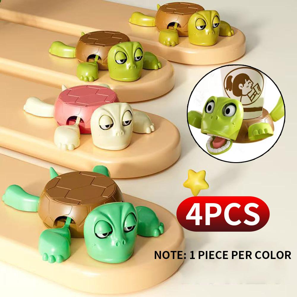 Turtle Coasters - Non-Slip Silicone Drink Pads Cute Heat Resistant Table Decor for Home/Office Funny Gift for Pet Lovers