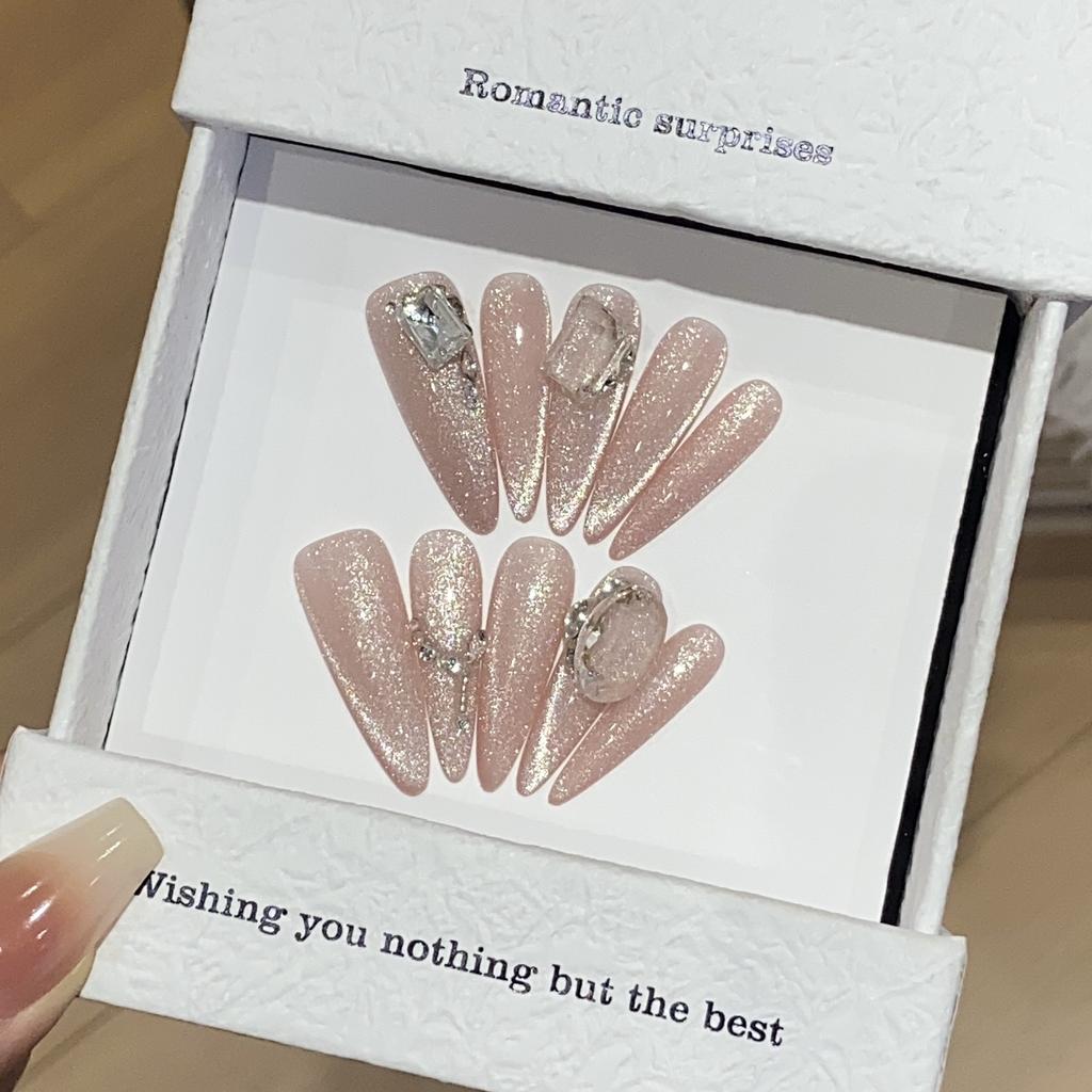 Simple Solid Color Fine Flash Cat Eyes Fresh Broken Diamond Drilling Bottom Diamond Flora Patch Wear Armor