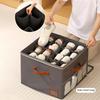 Складной ящик для хранения обуви Пылезащитный органайзер для обуви с прозрачной крышкой 16 отделений Контейнер для хранения обуви