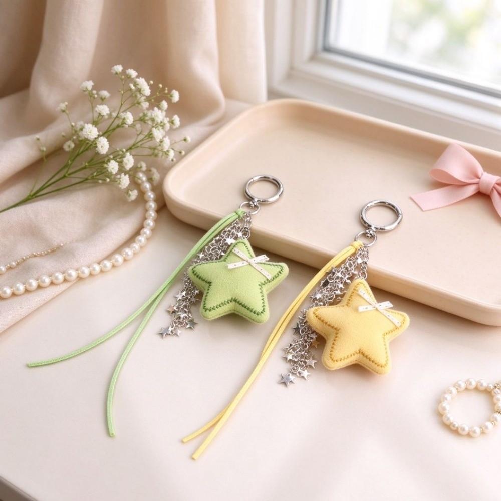 Tassel Phone Pendants Y2K Keychains Bag Accessories Keyring Car Key Holder