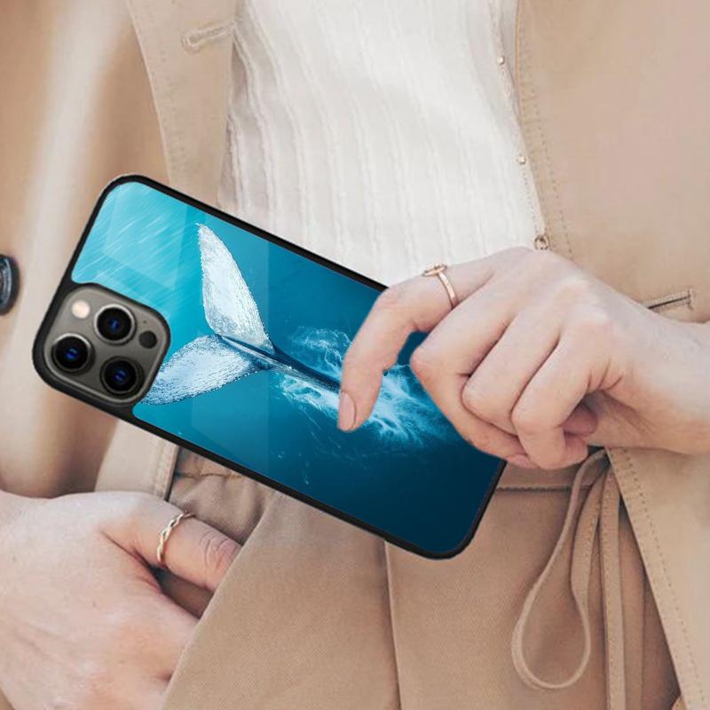 Магнитный чехол для телефона с изображением китовой акулы для APPLE iPhone 17 Air 16 14 13 12 Pro Max 15 Plus Беспроводная зарядка Обложка MagSafe