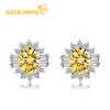 Classic Copper Alloy Zircon Earrings Ladies Jewelry Wedding Promise Party Gift