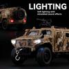1/32 Dongfeng Mengshi Simulation Alloy Military Off-Road Armored Vehicle Model Pull Back Collectible Desktop Ornament