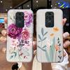 Для Xiaomi Redmi Note 9 8 Pro 9S 8T Чехол Силиконовый Redmi Note9 Pro Max Розовый Цветок Масляная Живопись Чехол для Телефона Прозрачный Clear TPU