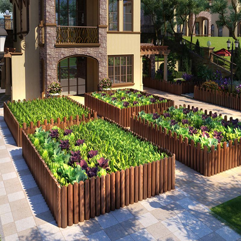 1,2 м бревенчатый бордюрный забор, палисад, устойчивый к коррозии деревянный бордюрный садовый забор для цветников