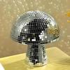Mushroom Disco Ball Mirror Reflective Home Decoration Crafts Mushroom Ornaments Technology Bar Atmosphere Decoration Miniatures