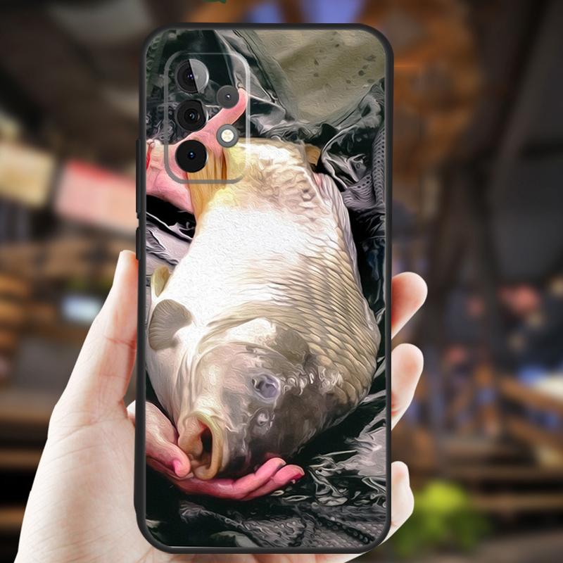 Carp Fishing Fish Case For Samsung Galaxy A34 A06 A05 A32 A16 A55 A36 A26 A54 A14 A22 A52 A35 A15 A53 A13 A56