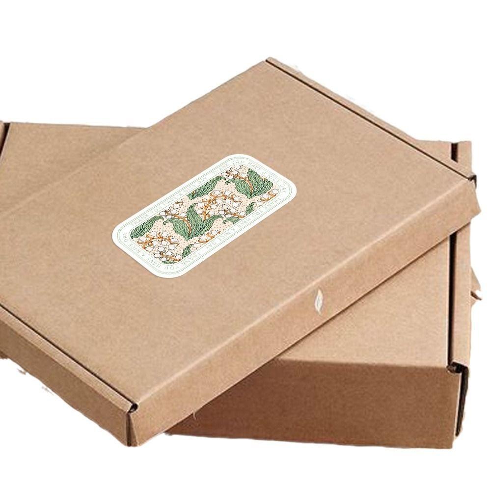 300 шт. прямоугольные наклейки для упаковки, декоративные наклейки, нежные наклейки