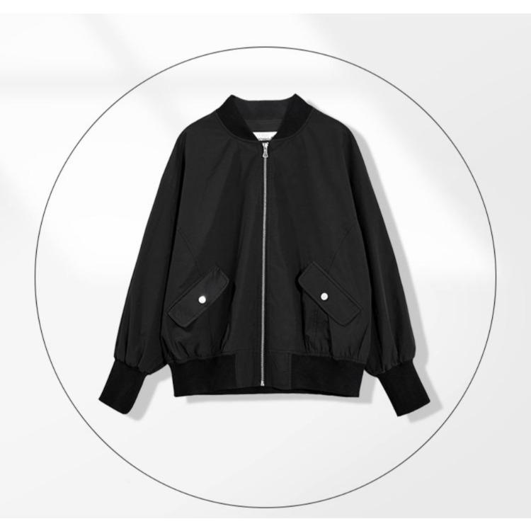 Windproof Warmth Spring and Autumn Baseball Casual Short Jacket Korean Style Loose Fit Jacket Slimming Jacket Top All-match Coat