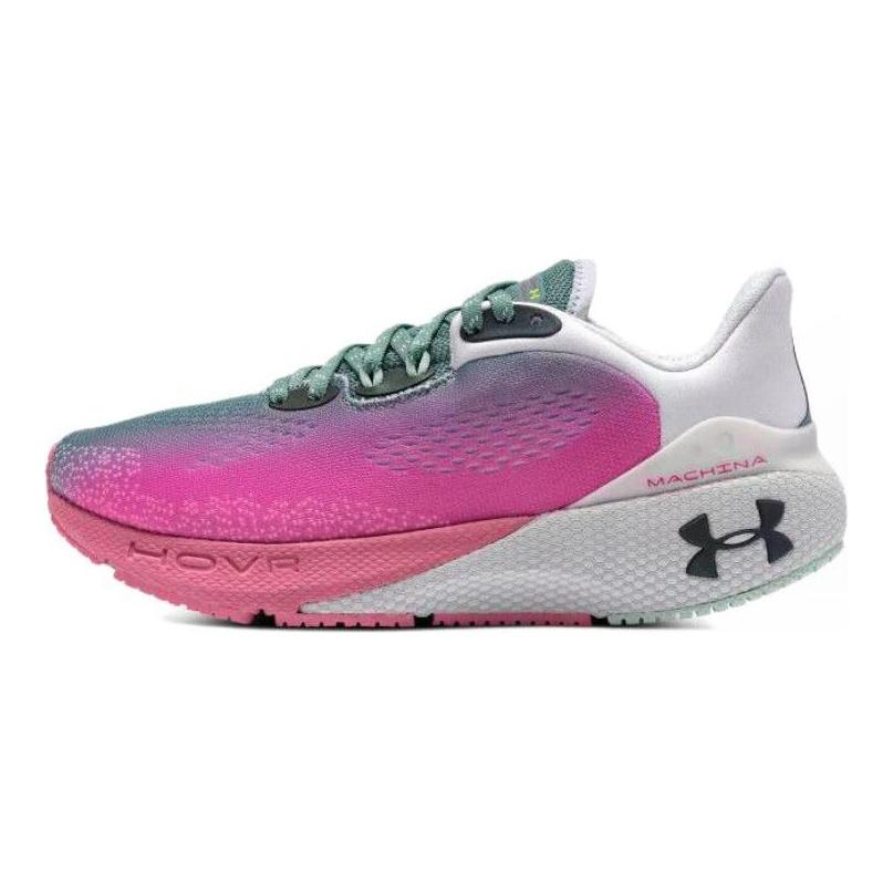 Under Armour HOVR Machina 3 Устойчивые к истиранию, Дышащие, Легкие Низкие Беговые Кроссовки Женские Розово-Белые 3025664-100