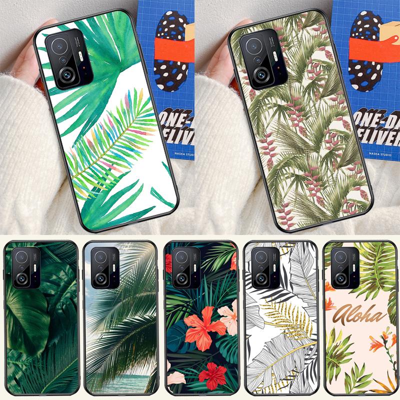 Summer Plant Palm Green Leaf Aloha Cover For Xiaomi 13 14 Ultra 11T 12T 13T 14T Pro POCO X7 Pro X3 X5 F3 F5 F6 M6 X6 Pro Case