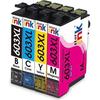 Ink Cartridges - Starink - 603XL - Multi-color - Pack of 4 - Compatible Epson Workforce