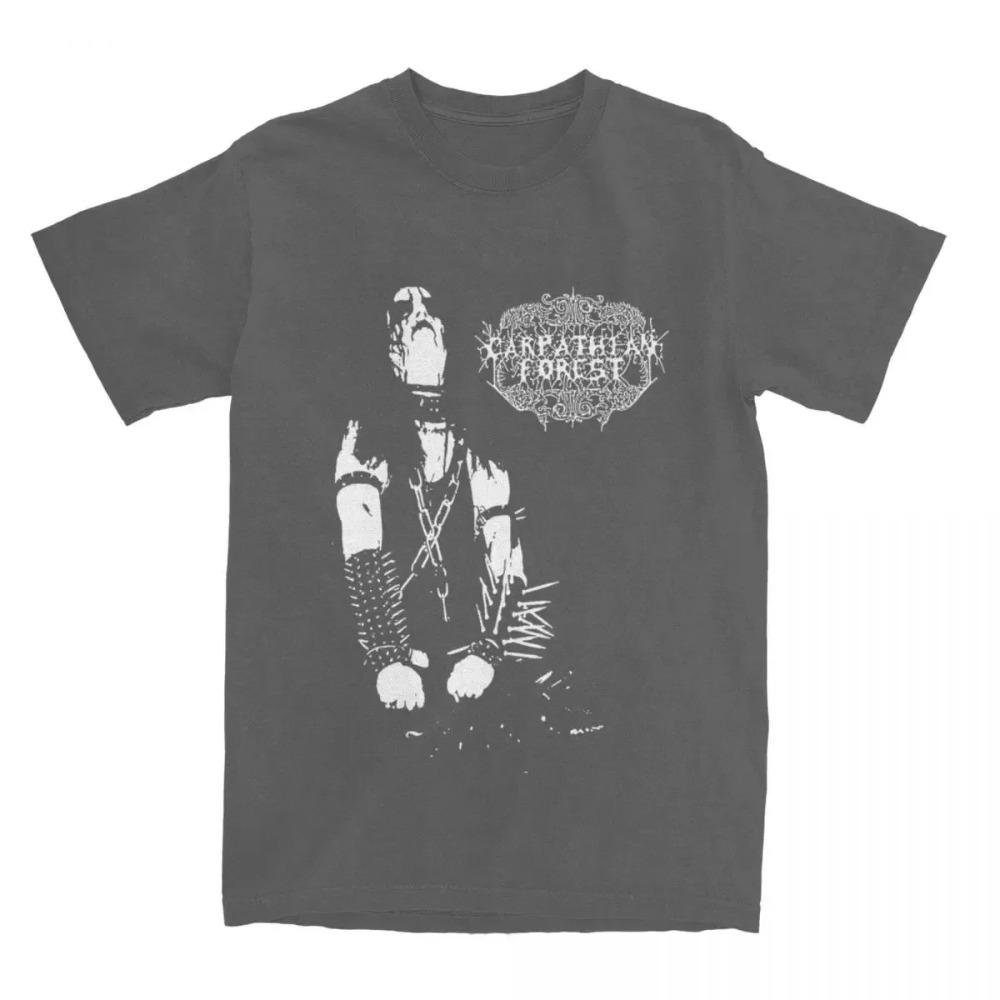 Men Women's Shirts Carpathian Forest Black Metal Band Merchandise Vintage Cotton Short Sleeve We're Going To Hell for ThisShirts