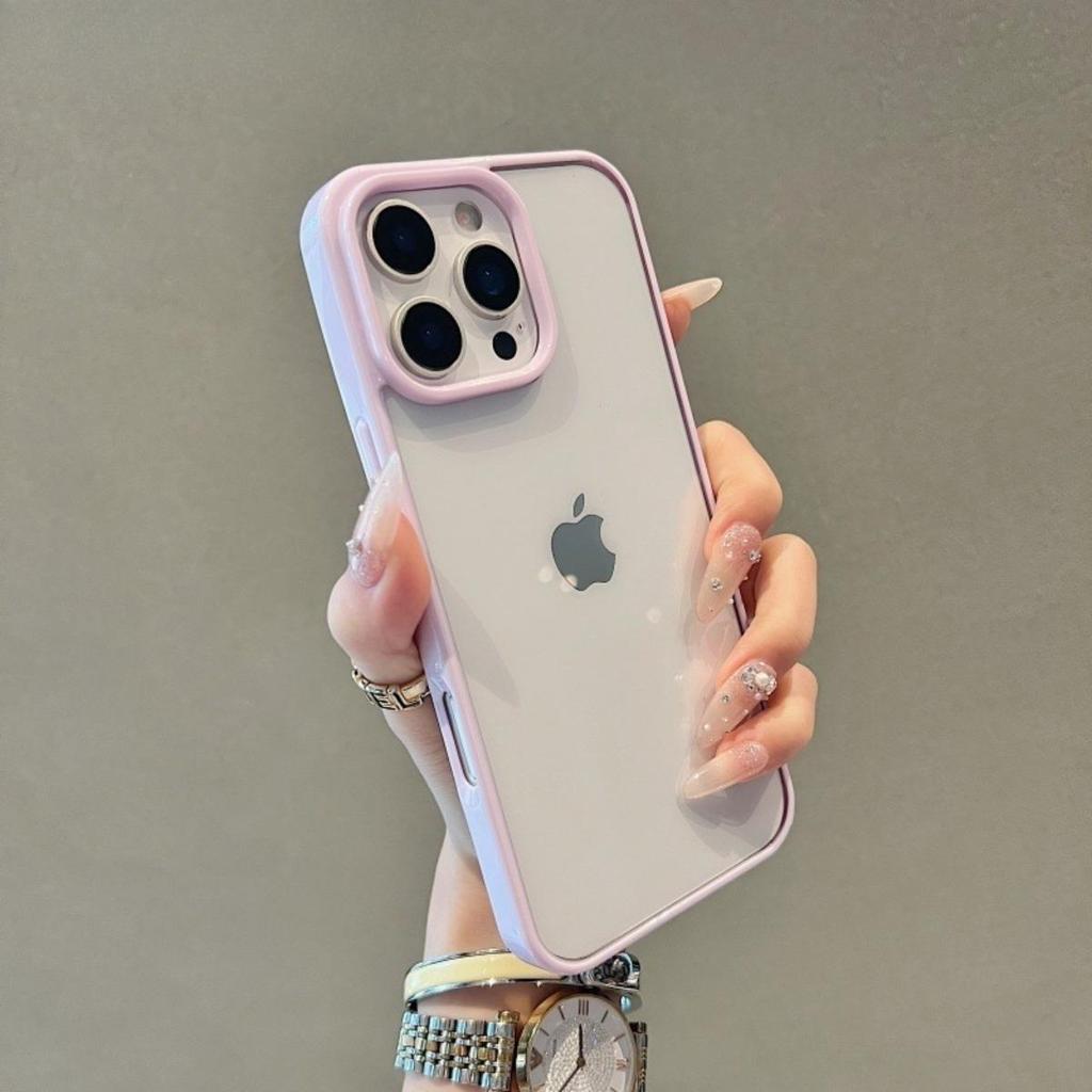 Конфетный противоударный силиконовый бампер для телефона для iPhone 16 Plus 15 14 Promax 11 12 13 Pro Max Прозрачная защитная крышка