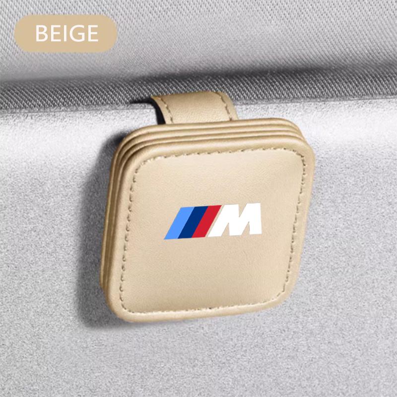 AXNX2 Slim Hidden Anti Loose Design Sunglasses Mount Clip Car Eyeglass Holder Space Saving Glasses Card Ticket Storage For BMW M X5