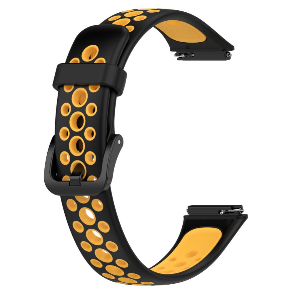 Силиконовый ремешок для часов для Huawei Band 7, двухцветный дышащий сменный ремешок, ремешок для часов, браслет для Huawei Band 7, ремешок для часов
