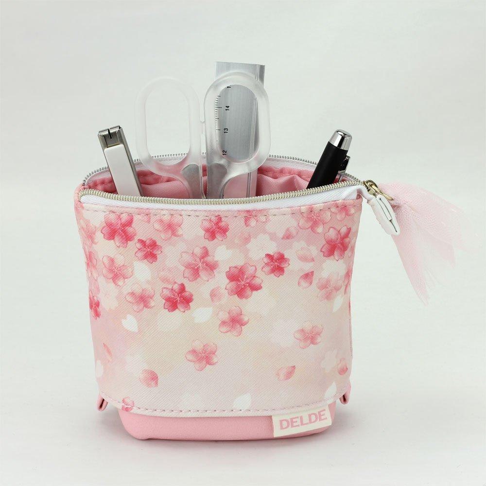 Sunstar Stationery Cosmetic Delde Happy Sakura S3791483 Pouch, Spring, Pink,