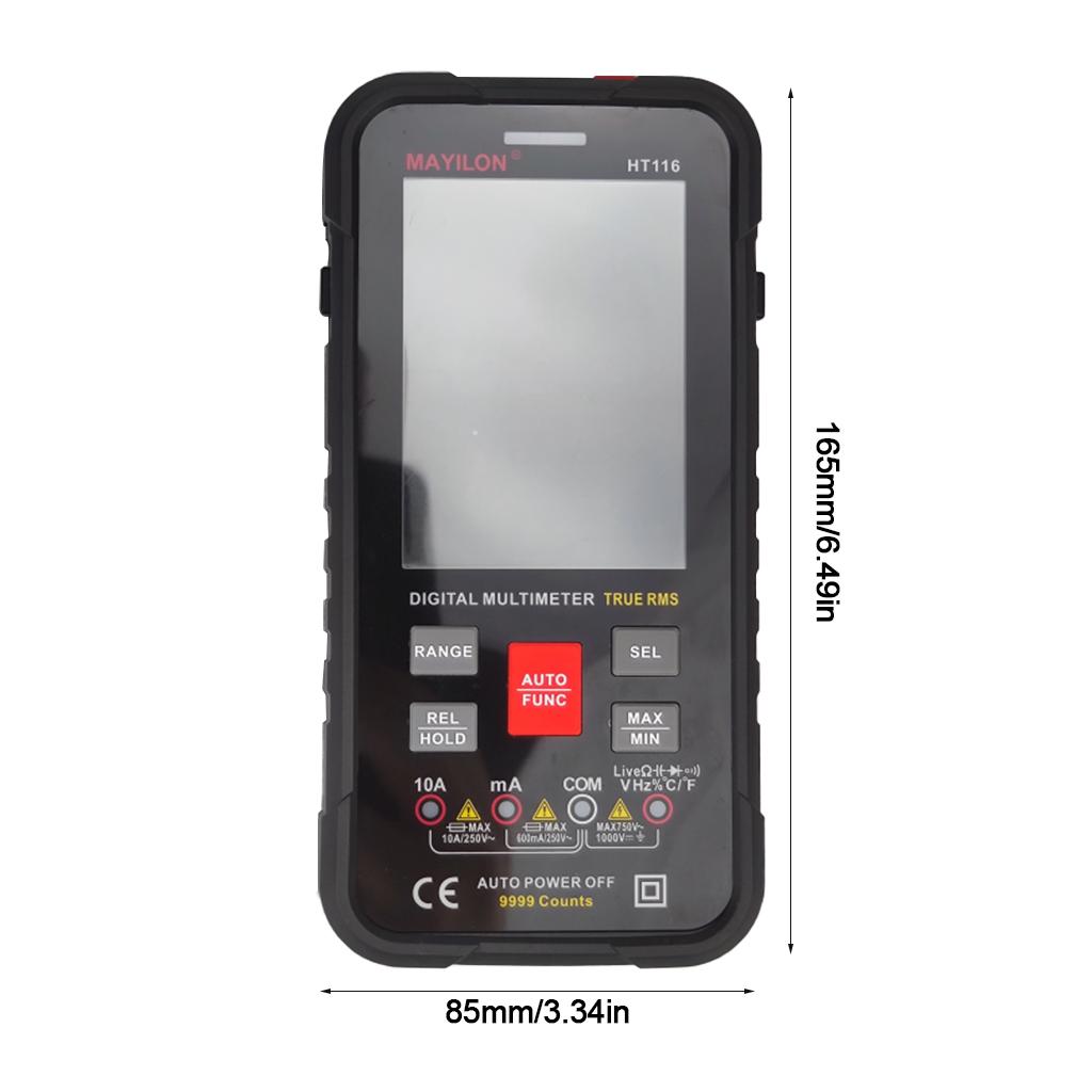 Digital Multimeter Auto-Ranging 9999 Counts Portable Multimeter Tester Frequency Counter Voltage Current Resistance Test