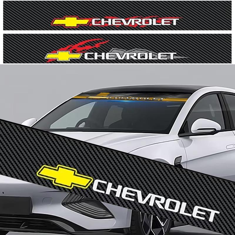 AABJS1 Car Front Rear Windshield Stickers Reflective Protective Decal for Chevrolet AVEO CAPTIVA CRUZE EQUINOx IMPALA MALIBU Sail TRAX
