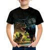 Children's Clothing Boys Tshirt 3D Dinosaur Print Casual Kids Summer Clothes  Clothes Tops Tee