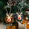 Рождественские украшения шерстяной войлок мультяшный олень кулон креативный новый лось кулон новогодняя елка подарочный